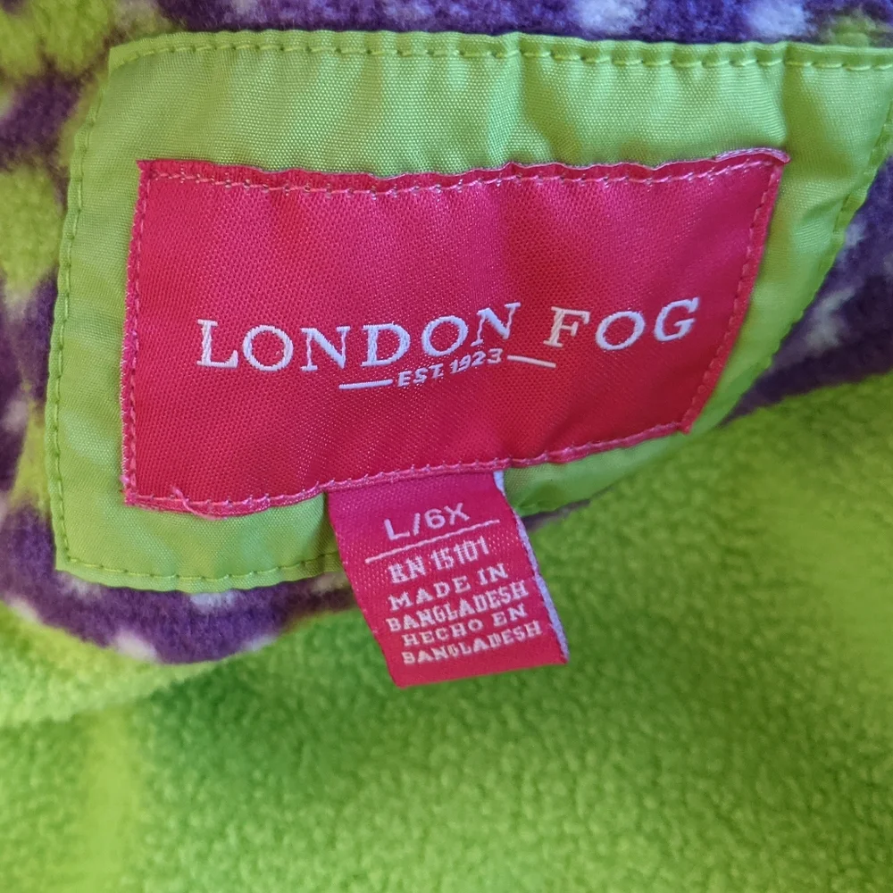 London Fog girl jacket size L 6X